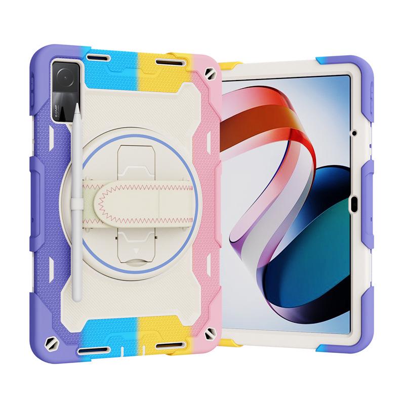 Buntes Silikon-Armband Handheld-Ständer-Hülle für Xiaomi Redmi Pad 10.6 und Pad 5
