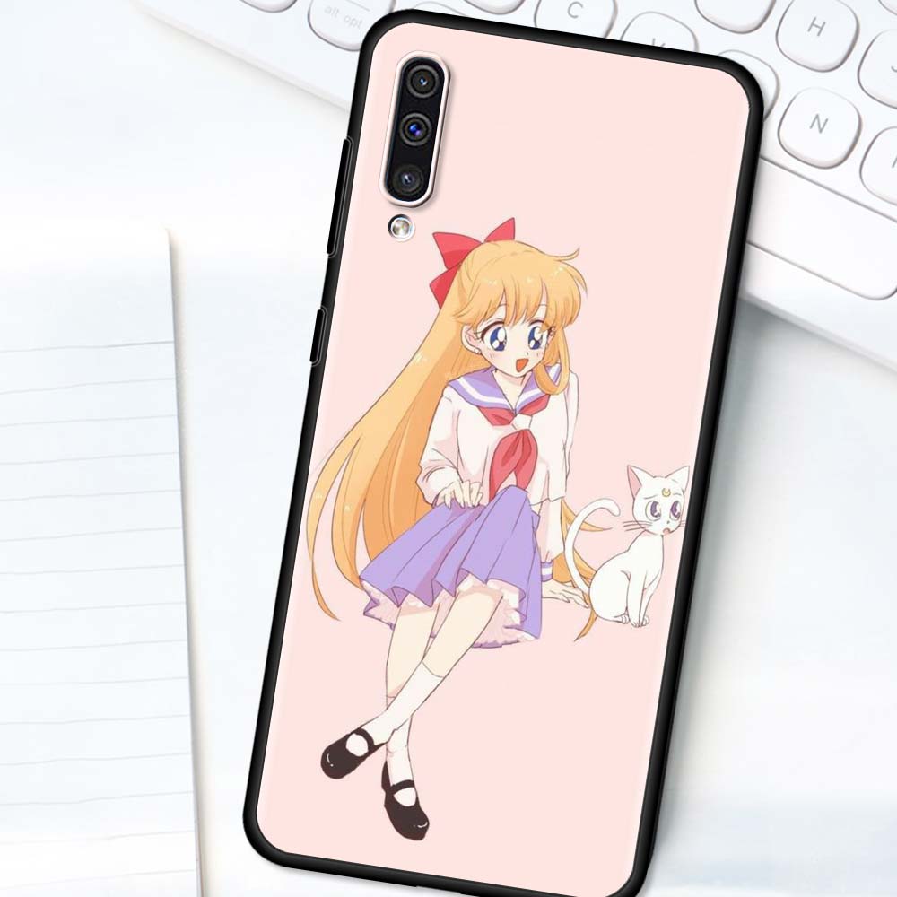 Anime Kawaii Sailor MoonS Fall für Samsung A50 A51 A70 A71 A21s Telefon Abdeckung Für Galaxy A10 A20e A30 A40 a20s A10s Weiche Coque