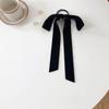Retro Black Velvet Bow Hair Band Headband Women's Girl Long Elastic Hair Band Headdress Female Hair Accessories