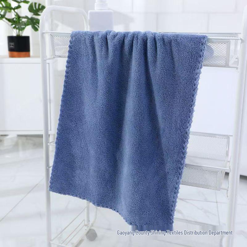 Soft Absorbent Coral Fleece Face Towel – Non-Shedding Unisex Gift for Couples