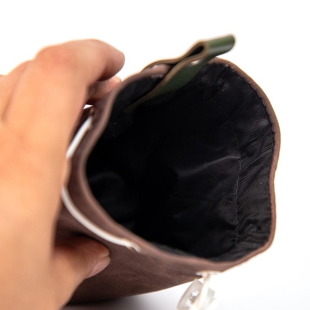 Leak-proof Dog Treat Pouch Waterproof PU Food Dispenser Bag Pet Snack Pouch  Travel