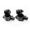 2Pcs 7/8" Handlebar Rearview Mount Holder Adapter 8mm/10mm Thread Motorcycle Handlebar Mount Holder Clamp