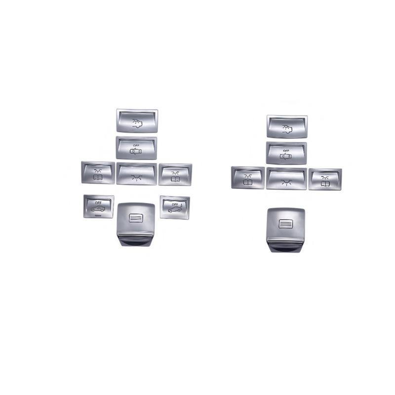 Roof Reading Lamp Button Patch For Mercedes For GLK 08-2015 Car Roof Sunroof Reading Light Button Stickers Decoration Cover Trim