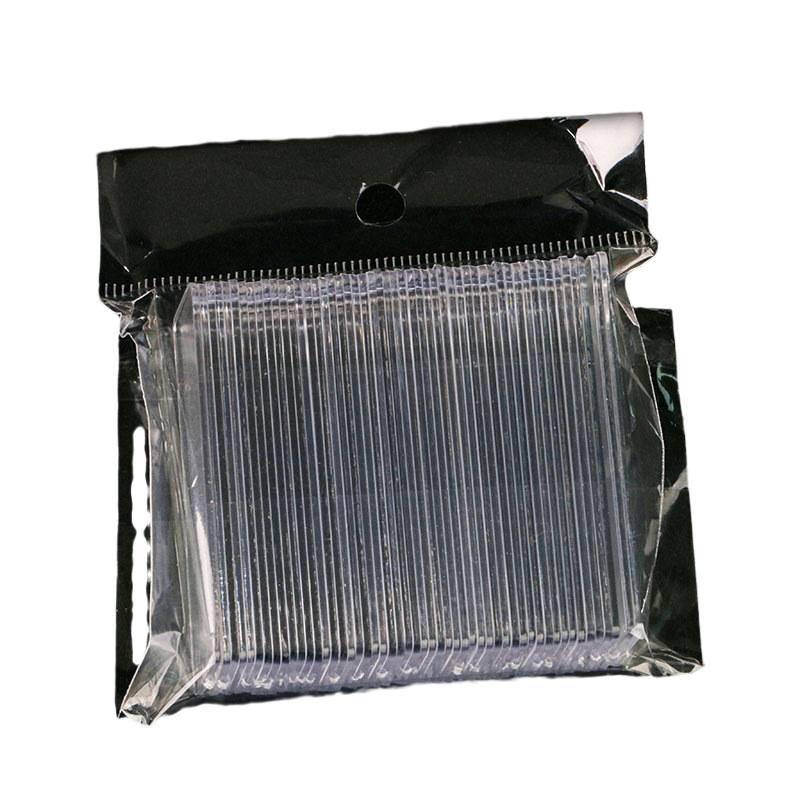 Transparent Acrylic Nail Art Display Strips - 50 Pieces for Salon