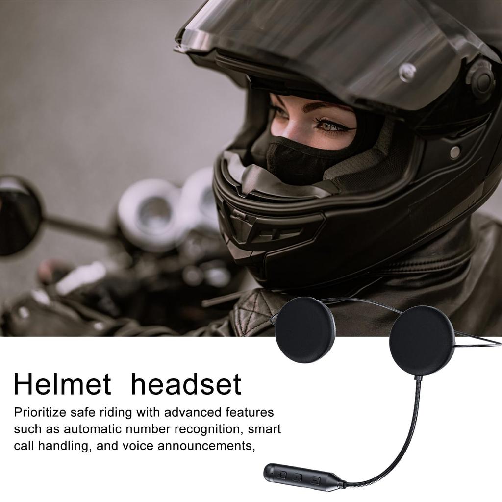 Mdikawe Motorcycle Headset, Helmet Compatible Motorcycle Headsets - Wireless Smart Income Auto Answer Ultra