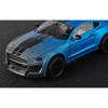 Large 1/18 Ford Mustang GT500 Miniatures Alloy Diecast Metal Vehicle Model Collectibles Sound Light Toys Car Gifts for Kids Boys