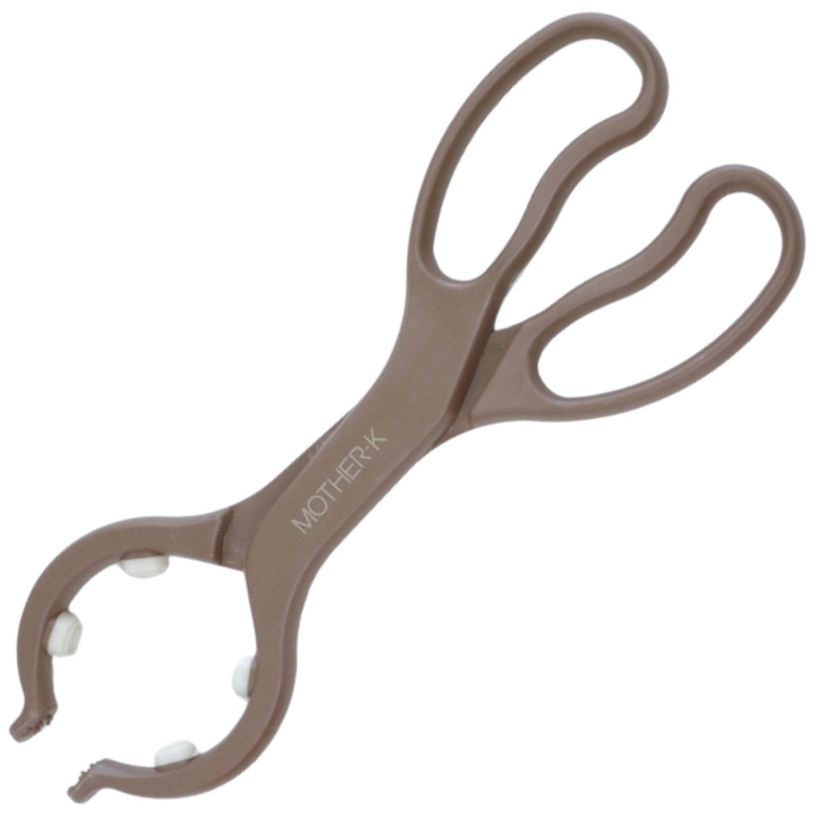 

[Authentic] MOTHER-K Baby Bottle Tongs, Bottle Clip, Bottle Holder, Non-Slip Rubber Grip, BPA-Free, Cocoa Brown, 103412