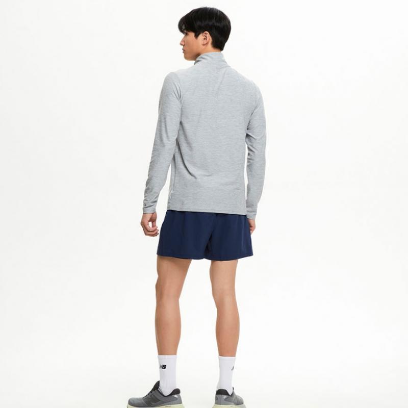 New Balance Nbnvf26201 Men Sports Essentials 4 Part 2 In 1 Woven Shorts  Navy 