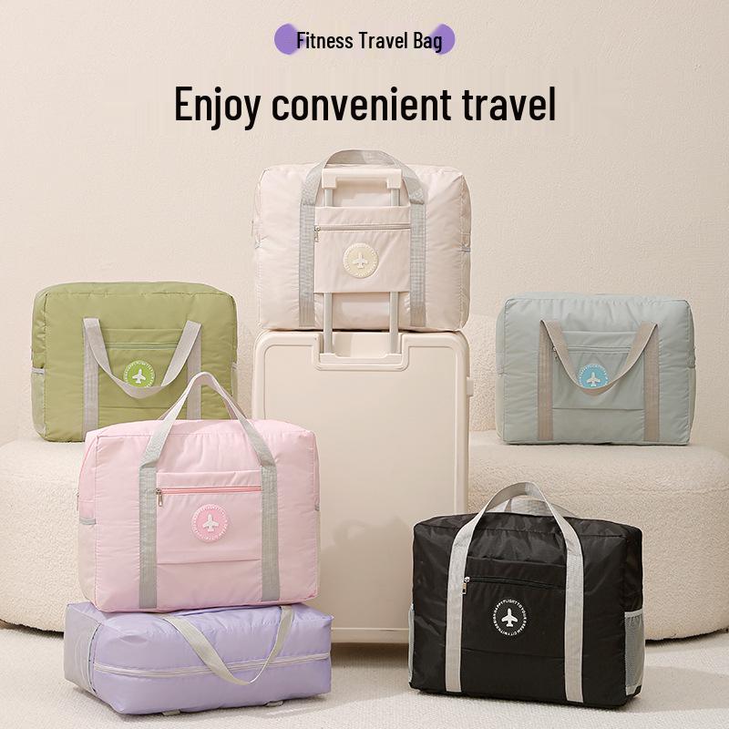 Waterproof Large Capacity Travel Bag: Trolley-Attachable & Hand-Carry