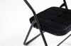 Folding Chairs 2 Pack - Foldable Dining Chairs with Cushion, Portable and Assembled Folding Extra Chair for Guests Kitchen Office Wedding  Party Black