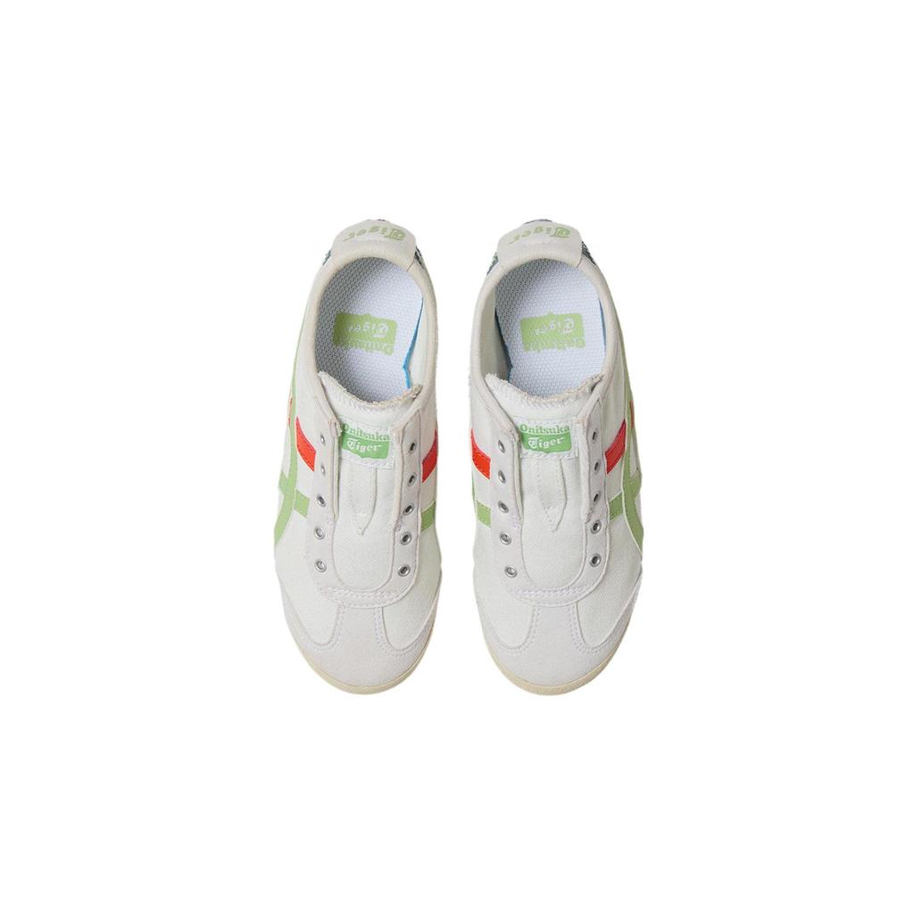 Onitsuka Tiger Mexico 66 Slip-On Minimalist Versatile Fashion Comfortable Training Shoes Kids sneaker White Green 1184A085-112