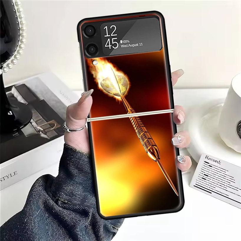 

Darts Aesthetics Wire Target Cases For Samsung Galaxy Z Flip 4 5 6 7 3 Z Flip7 Flip6 Flip4 Flip5 Flip3 5G Hard Shockproof Fundas Samsung Z Flip 3