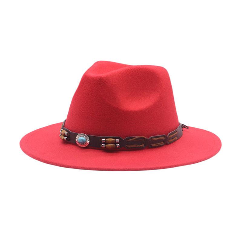 Hot-selling top hat, ethnic style cow head, western cowboy top hat, rolled brim, retro riding hat, woolen felt hat