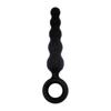 New Five-Inch Chain Black Silicone Back Court Anal Plug Back Court Pull Beads Sex Toys Anal Plug Adult