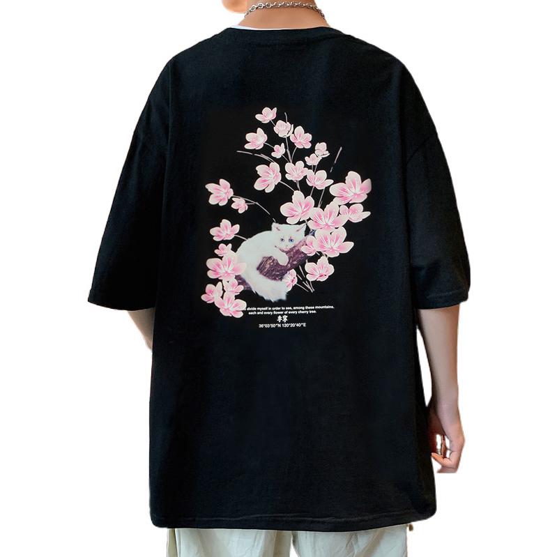 Li Ning SS22 Sakura Kollektion Einfarbig Rundhals Lässig Kurzarm T-Shirt Unisex Oberteile Schwarz AHSS917-3