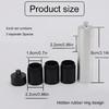 Keychains Pills Holder 3 Grids Medicine Box Case Waterproofs Container Bottles for Travel Purse Pocket Easy to Carry