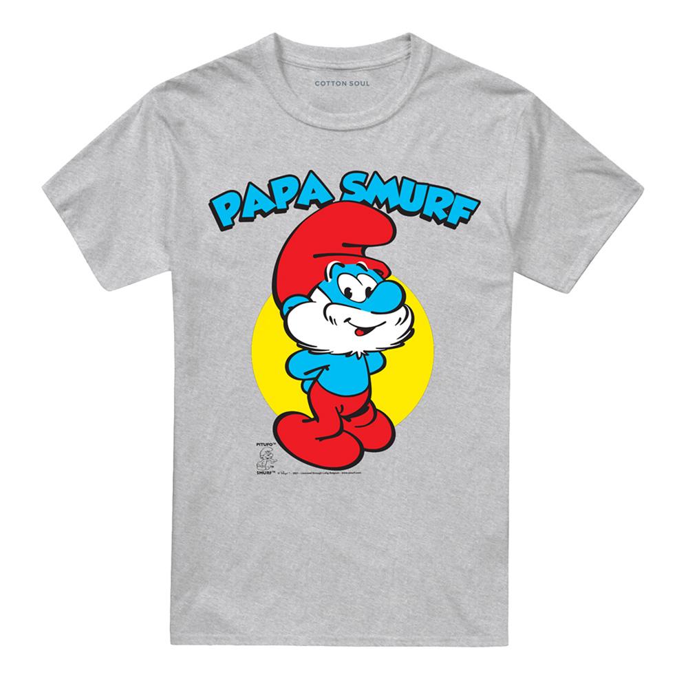 The Smurfs Unisex Adult Papa Smurf T-Shirt