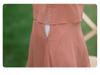 Chinese Inspired Two-Piece Short Sleeve Dress for Middle-Aged & Elderly Women - Summer Solid Color Trendy Mid-Length Skirt