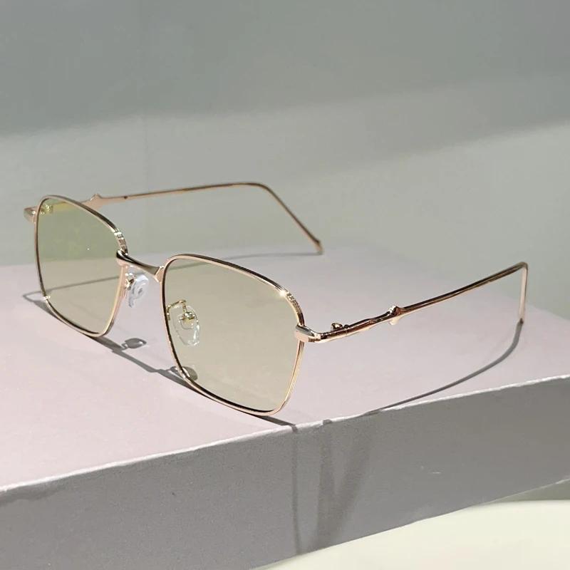 Vintage Square Sunglasses Men Retro Gradient Shades Women New Trendy Luxury Brand Design Outdoor Decor Sun Glasses