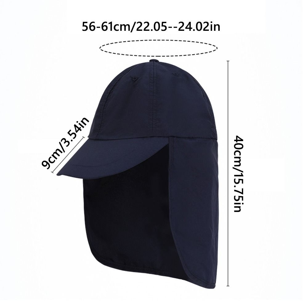 Foldable Summer Sun Cap Face Neck Protection Flap Bucket Hat Travelling Fishing Hat  Outdoor Hiking