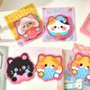 3Pcs Cat-Shaped Note Pads Set Cute Cartoon Memo Pads for Students Office Strong Adhesion Thick Paper Practical Note Stickers for Reminders Journaling