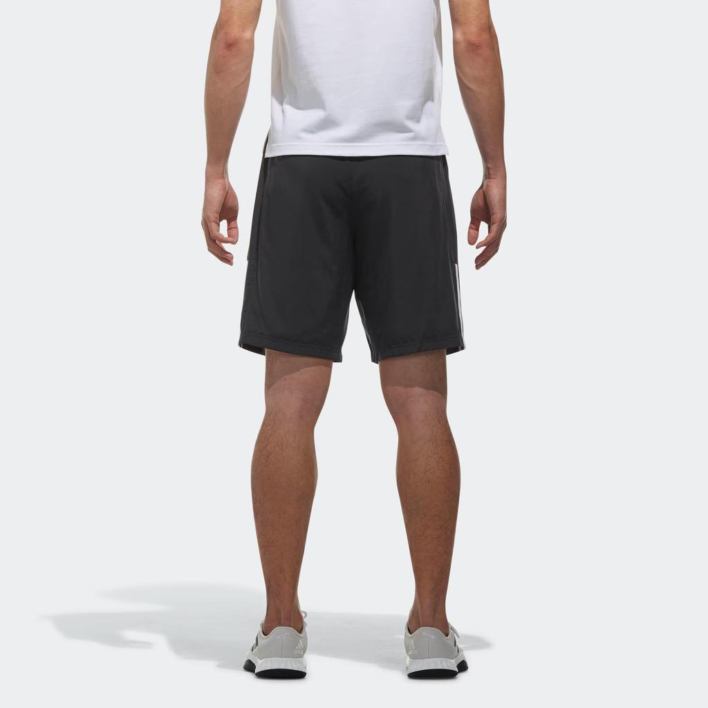 Adidas Simple Stripe Quick-Dry Breathable Three-Quarter Sports Shorts Men Shorts Black DT2558