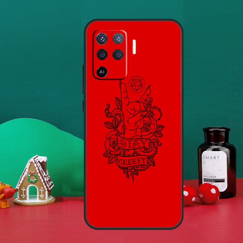 Witch Aesthetic Art For OPPO A79 A74 A94 A58 A78 A98 A5 A9 A53 A52 A72 A15 A17 A77 A16 A76 A96 A57S A54S Case