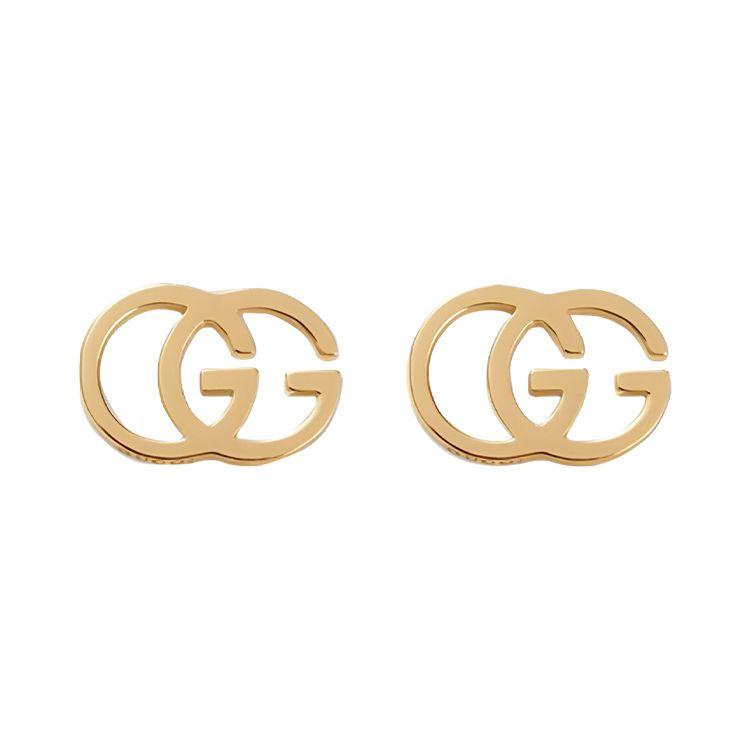 Gucci Doppel-G Glänzende 18 Karat Goldohrringe Ohrringe für Damen 094074-09850-8000