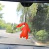 Swinging Duck Car Ornament Funny Cartoon Roast Duck Pendant Creative Rearview Mirror Pendant Car Decoration For Car Interior