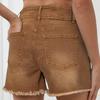 Ladies' Casual Hole  Versatile Fashionable Denim Shorts
