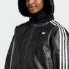 Adidas Originals Sports Lifestyle Series Brand Logo Striped Comfortable Loose Cotton Jacket Women Jacket Black JX9225