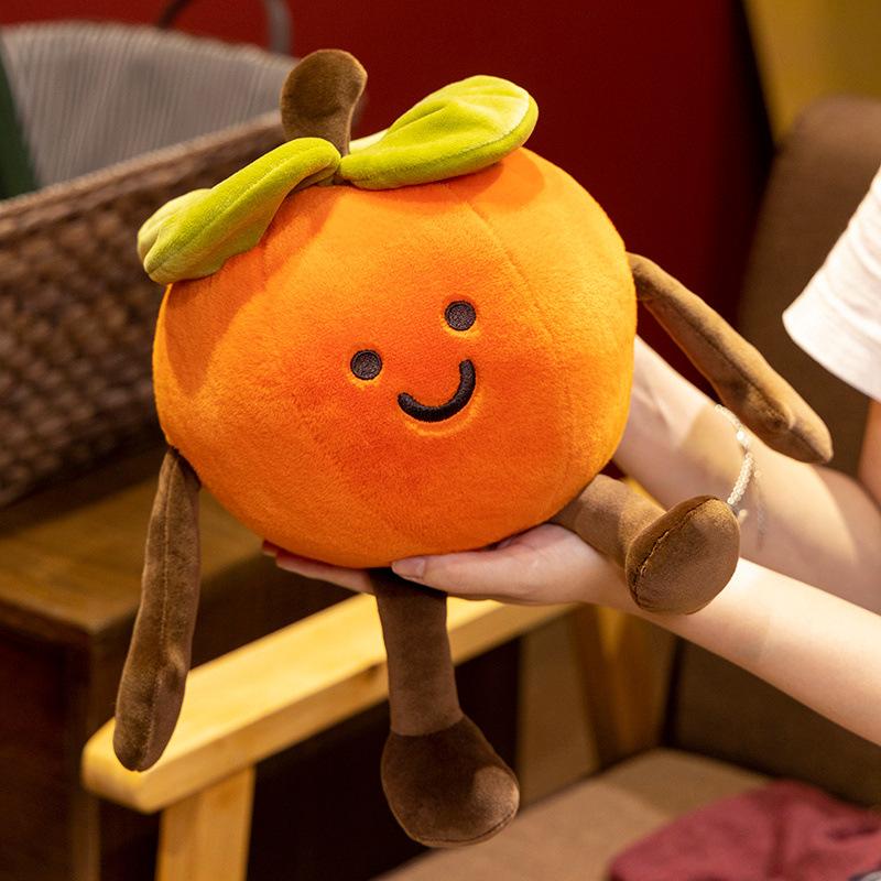 Niedliche Persimmon Happens Puppe, lächelnde Persimmon-Erdnusspuppe, Plüschtier, weiche Heimdekoration, Ornament, Großhandel