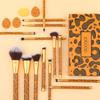 DUcare Makeup Brushes Leopard 14 Pcs Make Up Brushes Set with 4pcs Puff Sponge Premium Synthetic Kabuki Foundation Powder Blush Concealers Eyeshadows