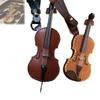 PU Leather Musical Instrument Keychain Creative Bag Pendant Mini Vintage Violin & Cello Keychain