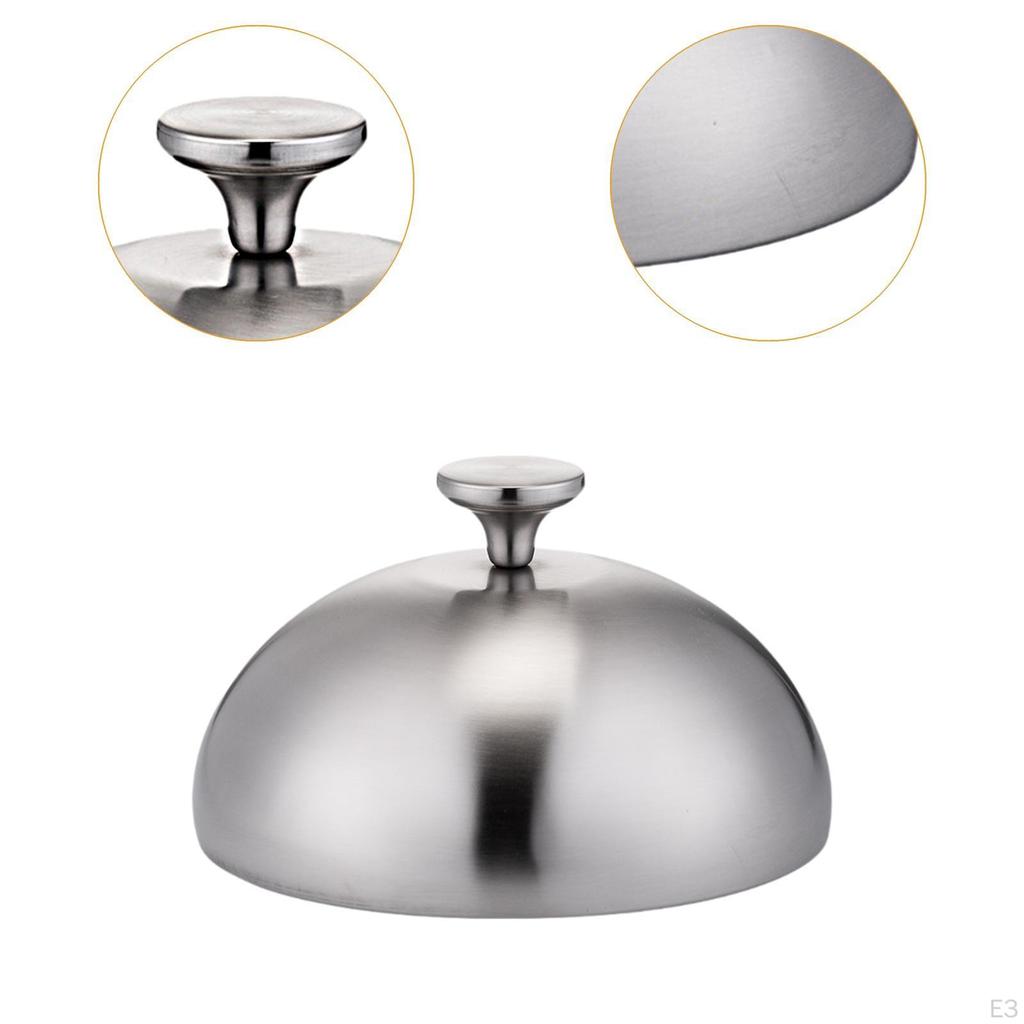 Stainless Steel Burger Cover Basting Steaming Grill Dome Grilling Accessory for Cheeseburger