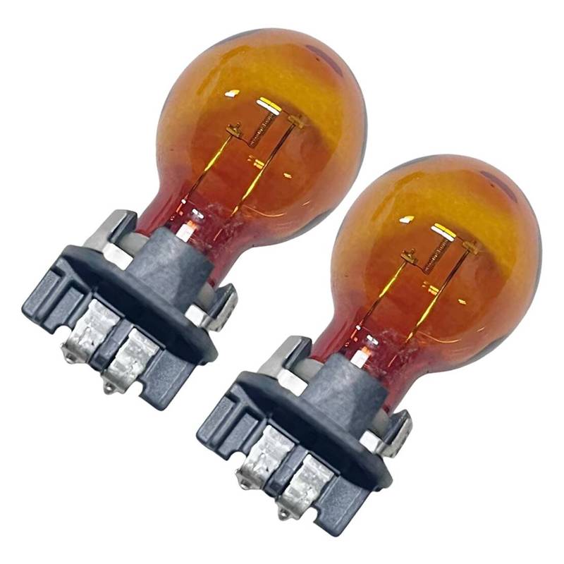 12174NAHTRC1 PWY24W 12174NA L0PWY24WSV 2Pcs Round Head PWY24W 12V 24W Halogen Turn Indicator Bulb Standard Auxiliary Bulbs