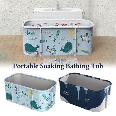 Baignoire Pliante Grande Baignoire Adulte Baignoire Portable Seau de Bain Pliant Baril de Douche Épaissi Piscine pour Bébé Baignoire SPA de Salle de Bain