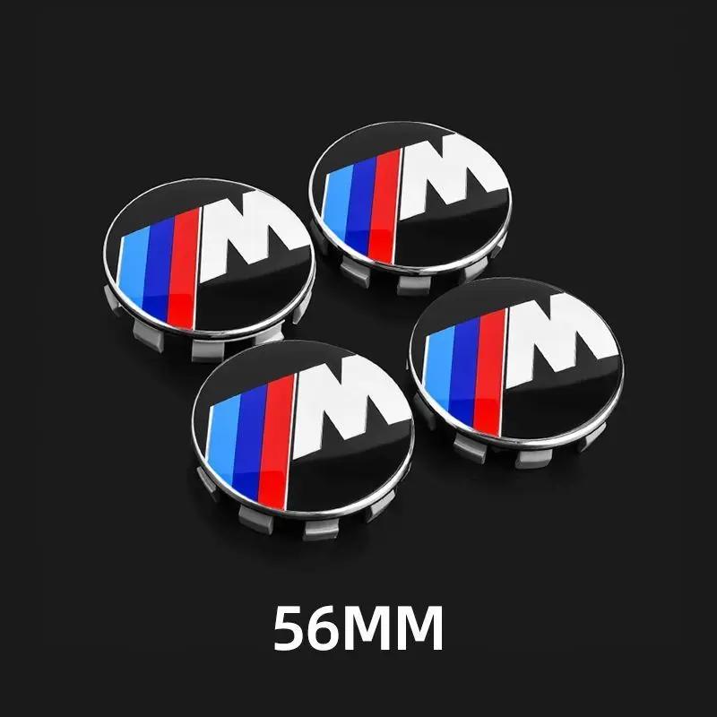 4 szt. 56/68MM Samochodowe Dekielki Centralne Kół Osłona Koła Dla BMW M Performance X1 X2 X3 X4 F10 F30 F20 F25 E90 E46 E39 E70 E53 E30 E87