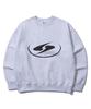 Sseochi410 Curve Logo Sweatshirt White Gray