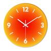 12 inch Sunset Wall Clock Battery Operated Gradient Glass Silent Clocks for Home (No Battery)