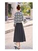 Spring 2025 Women's Embroidered Two-Piece Set: Short Jacket & Half Skirt