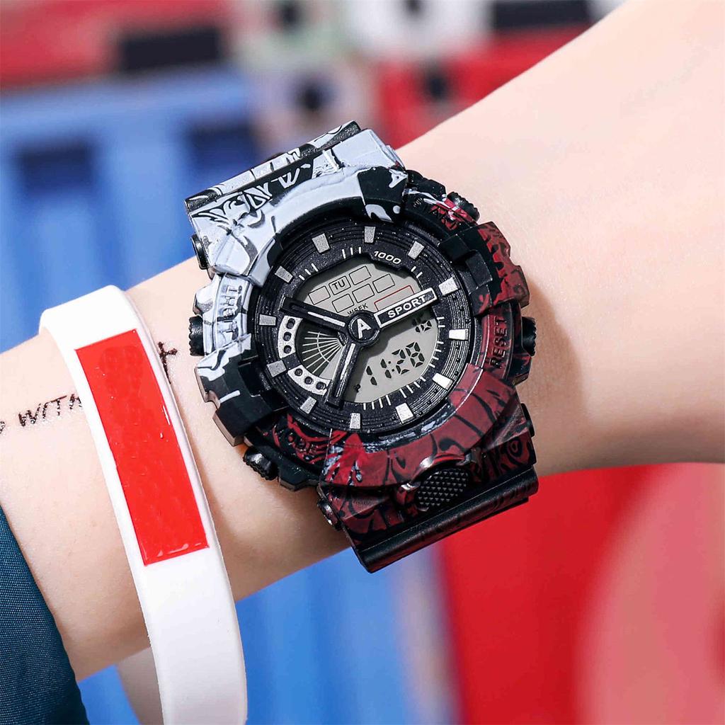 Men's Waterproof Luminous Running Alarm Clock Watch