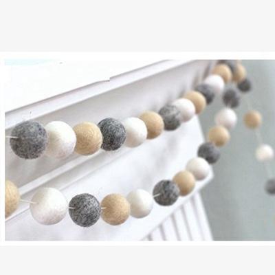 Children's Room Colorful Home Ornaments Fur Ball String DIY Room Decorative