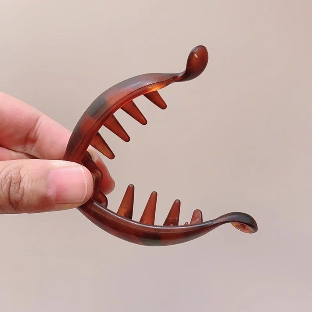 Matte Color Banana Hair Claw Clip For Women Elegant Updos Styler NonSlip Hair Grip For Thin Hair With 4 Color Optional