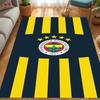 Eredità Fenerbahçe: Tappetini per pavimenti con stampa a motivi del 1907 Zerbino Cuscino per sedia da ufficio per stanza