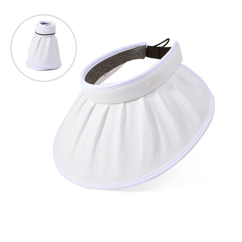 8492 Summer Shade Shell Hat Versatile Sunscreen Hat Outdoor Travel Big Brim Color Changing Empty Top Hat Children