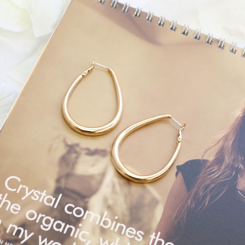 European and American simple love circle earrings fashionable versatile geometric ear buckles earrings earrings women