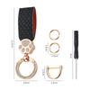 PU Leather Keychain with Cat Paw Design Fashionable Couples Key Ring Accessory Creative Gift Idea for Men Women Car Key Chains