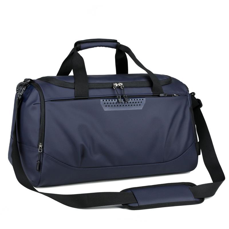 High Quality Oxford Anti-scratch Wear-resistant Travel Bags Simple Solid Color Sports Yoga Fitness Bag Large Capacity Outdoor Oblique Span Touring Bag