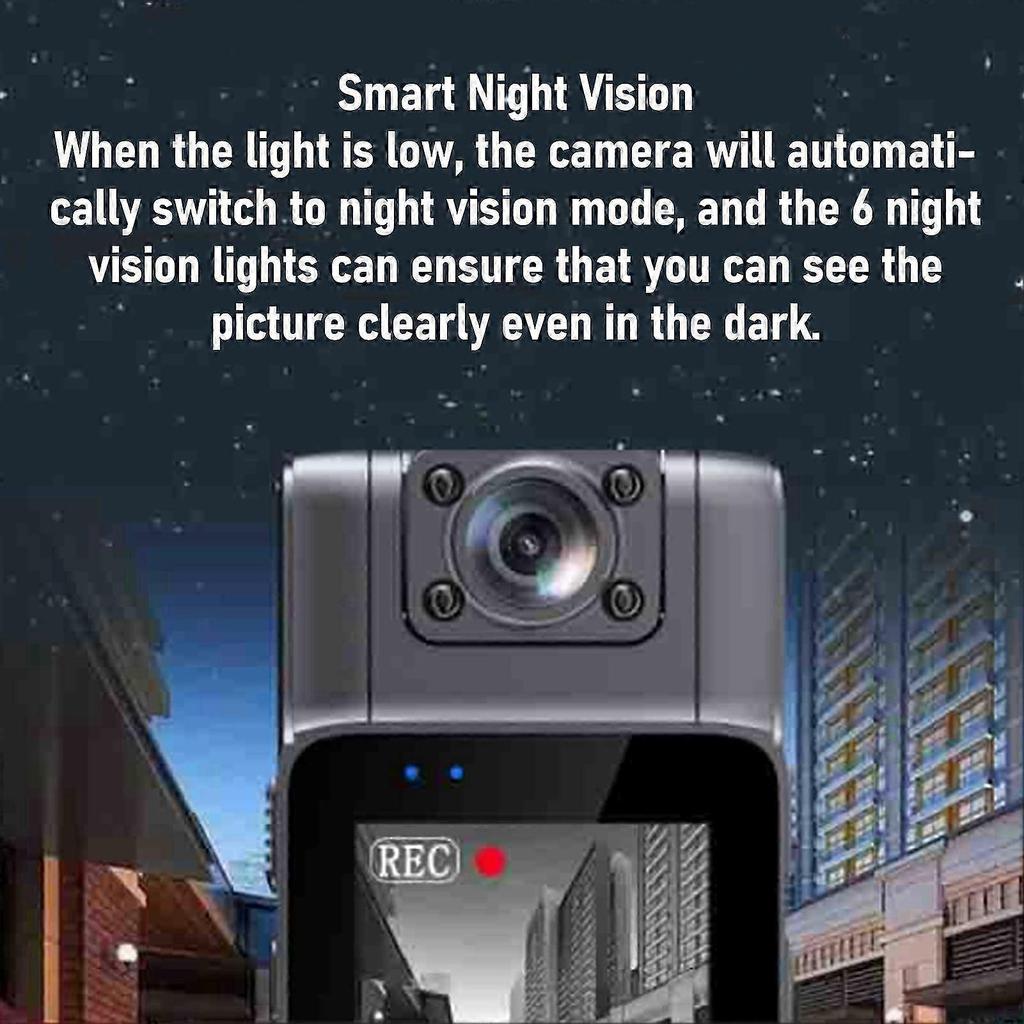 64G Wearable Video Recorder Hd Infrared Night Vision Ip65 Water Proof Portable